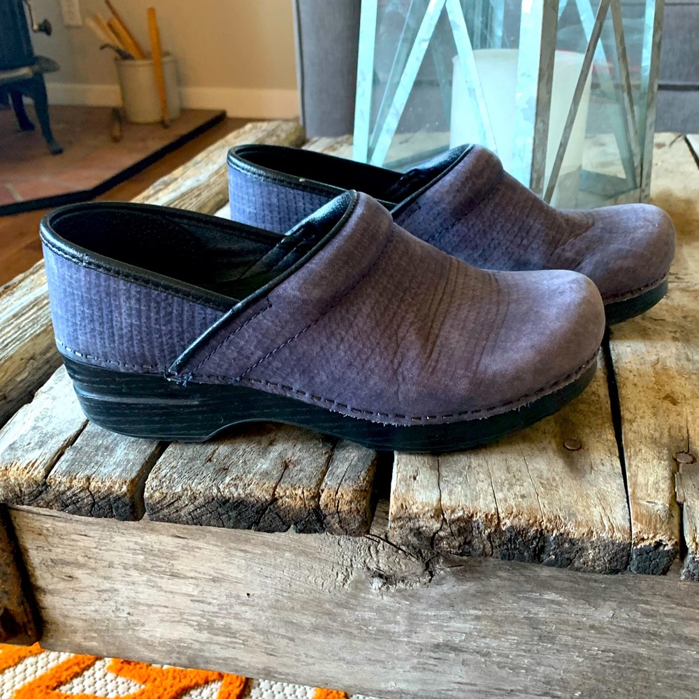 Dansko Clogs In A Blue/Grey Pattern. Size 39/8.5-… - image 1